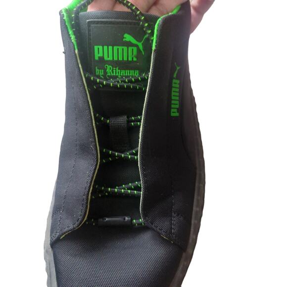 Rihanna Fenty Puma green and black cleated Creeper Surf size 8.5 - Picture 9 of 11